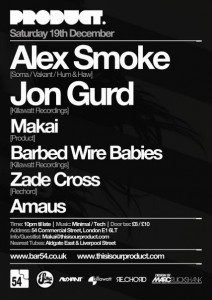 Alex Smoke Jon Gurd Product London Records