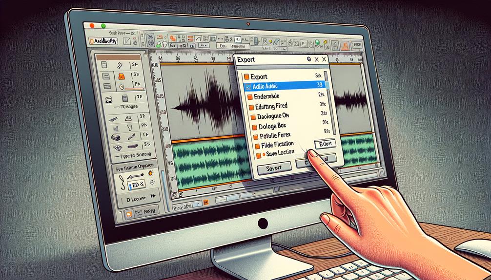 exporting audio from audacity