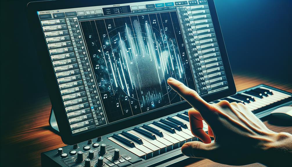music production with sequencer