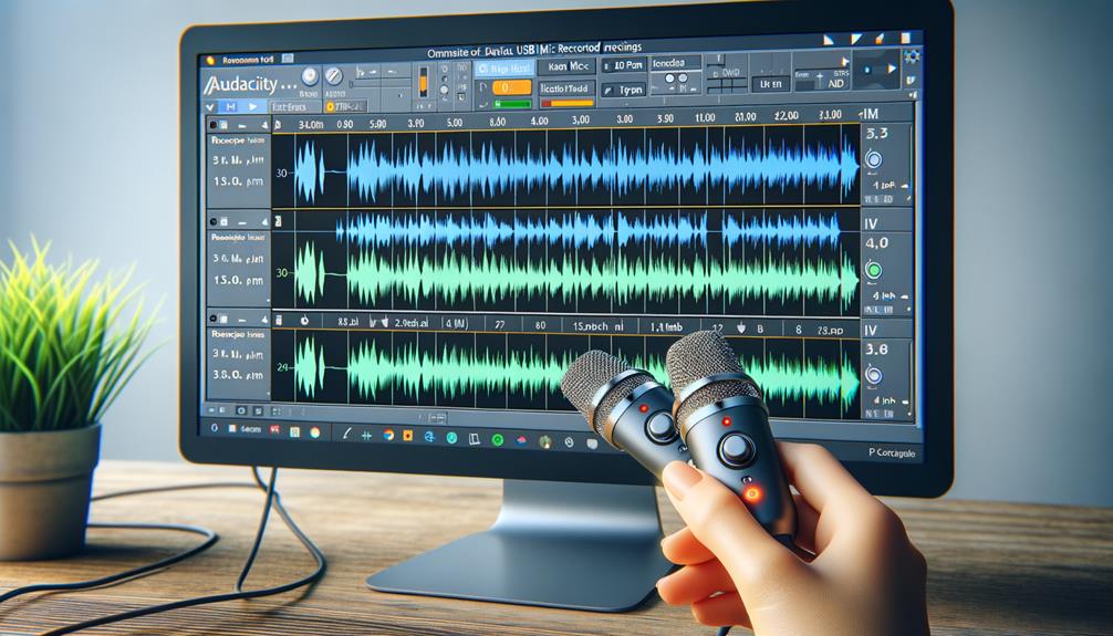 optimizing dual usb microphone recording