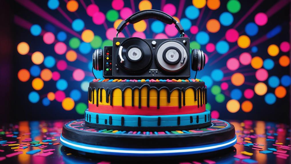 creative cake designs for djs