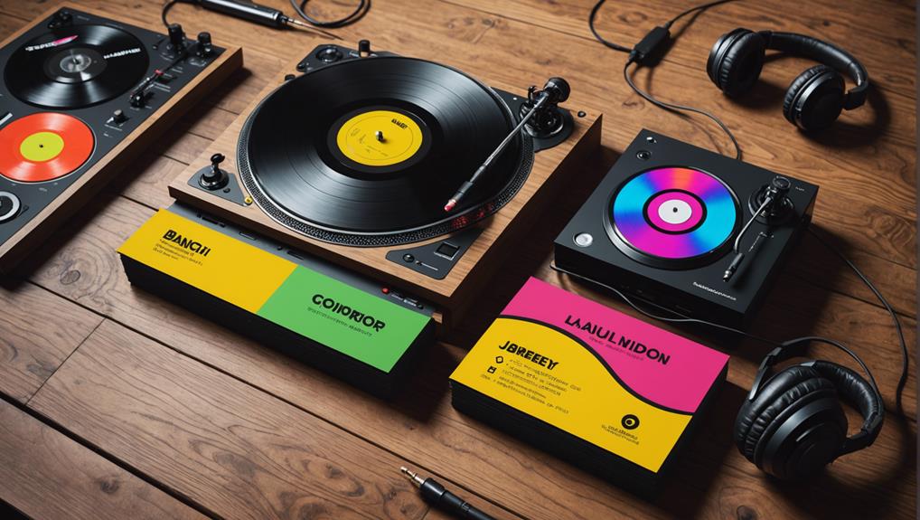 dj business card advice