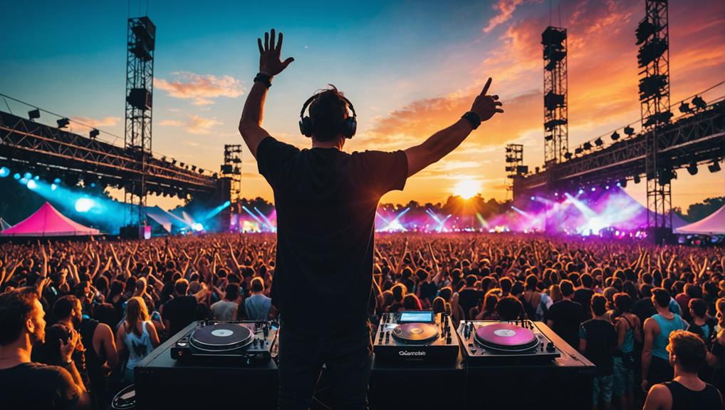securing dj gigs at festivals