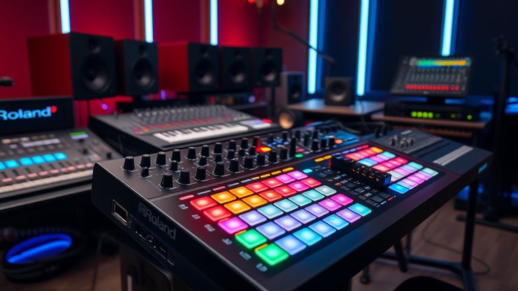 roland mc 707 key features