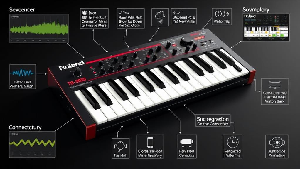 roland tb 303 key features