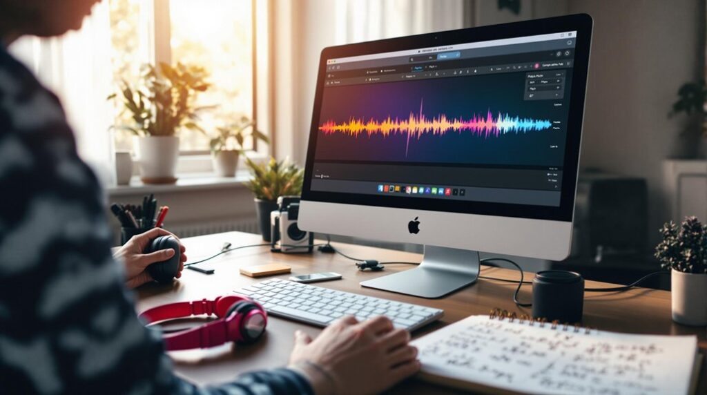 pitch changes in garageband